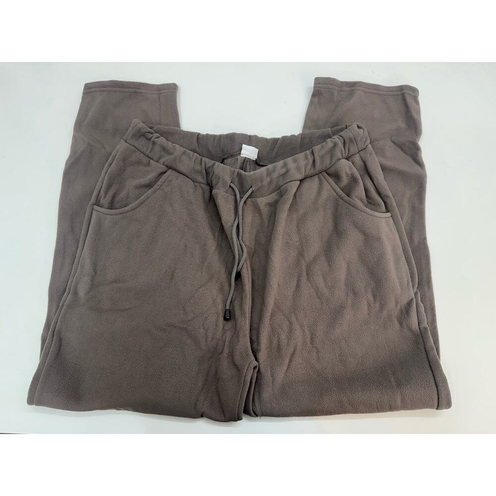 Damart Womens Trouser Pants Plus Size 18/20 Brown Taupe Micro Fleece NWTs